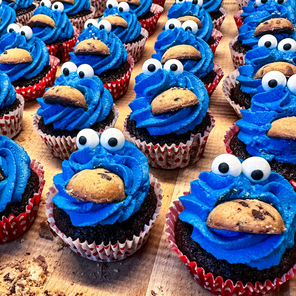 Krümelmonster Cupcakes - Kochkunststücke